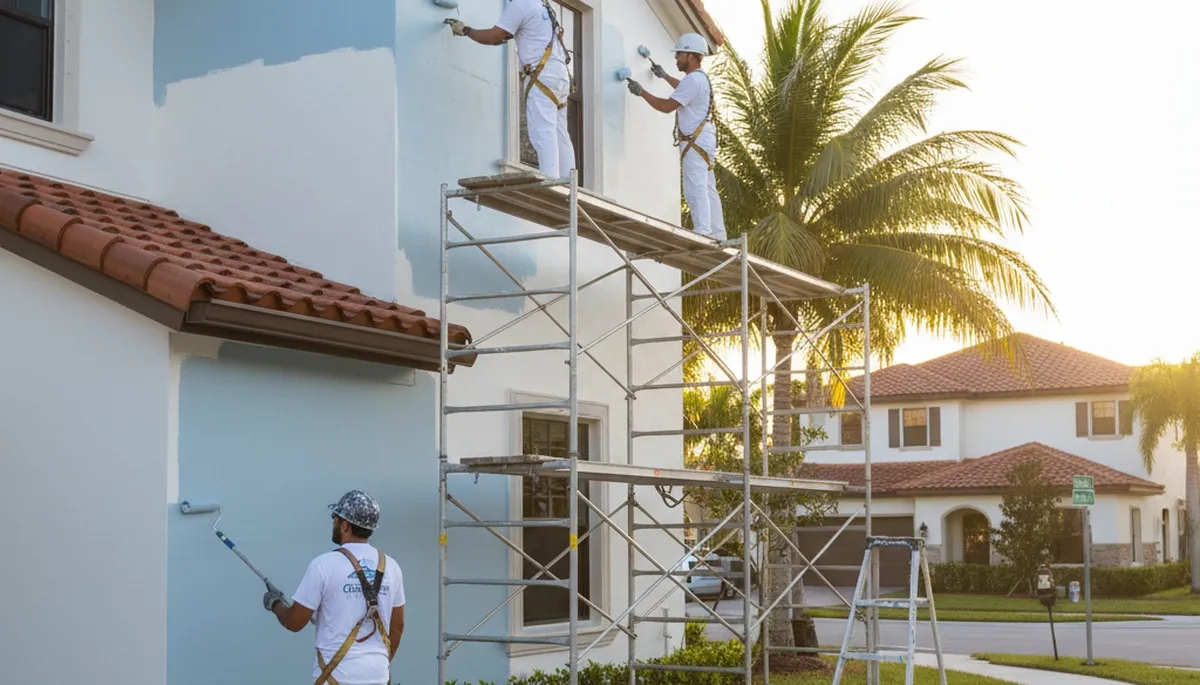 Professional painters providing interior and exterior painting services in West Palm Beach, FL