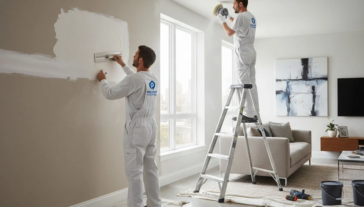 Drywall repair service in West Palm Beach, FL for cracks, holes, and moisture damage