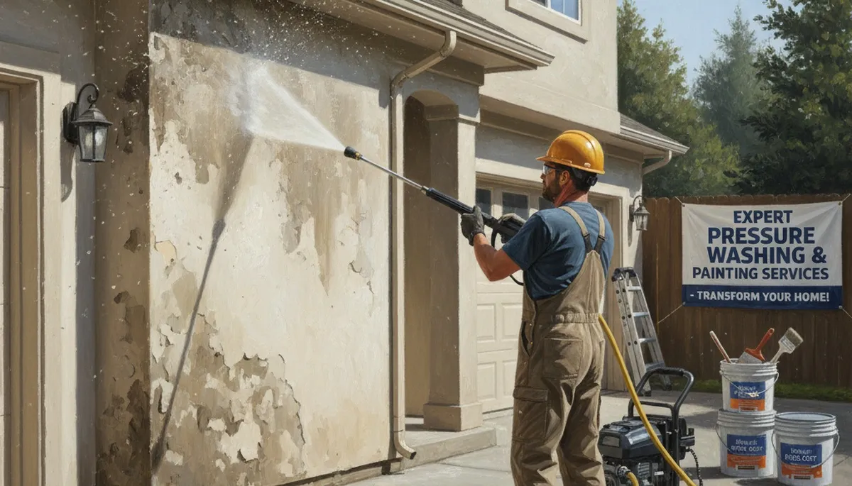 Pressure cleaning service in West Palm Beach, FL for mold, algae, and salt buildup removal